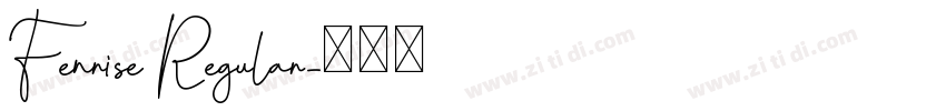 Fenrise Regular字体转换
